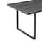Armen Living Fenton Dining Table with Charcoal Top and Black Base LCFEDIBLCH - alternate 3